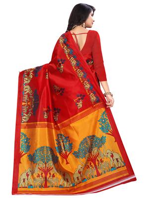 conversational mysore silk saree with blouse - 16601970 - Standard Image - 2