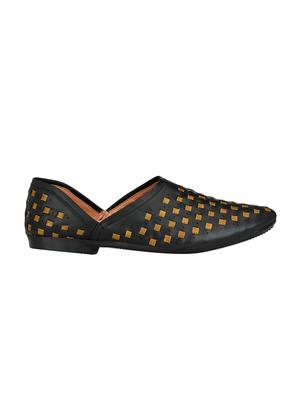 black leatherette slip on jutis - 16601998 - Standard Image - 2
