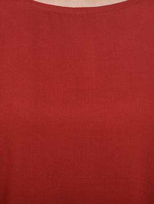 round neck ruffled top - 16602070 - Standard Image - 5