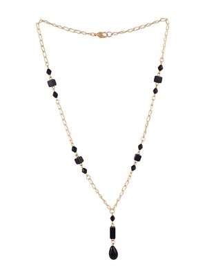 black glass chain necklace - 16602235 - Standard Image - 2