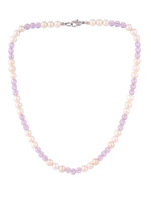 purple glass statement necklace - 16602348 - Standard Image - 2