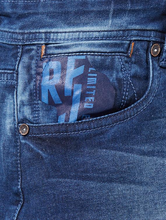 blue heavy washed jeans - 16602930 - Zoom Image - 5