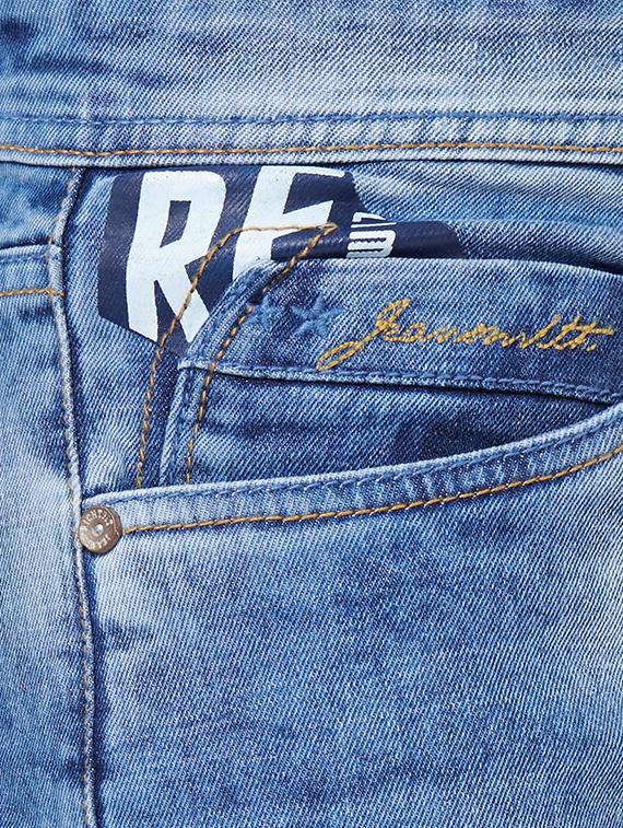 blue heavy washed jeans - 16602945 - Zoom Image - 5