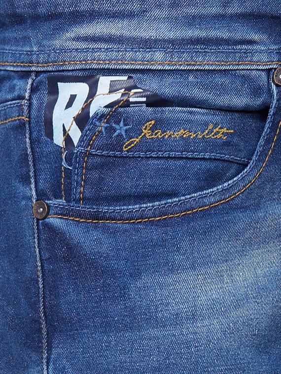 blue heavy washed jeans - 16602946 - Zoom Image - 5