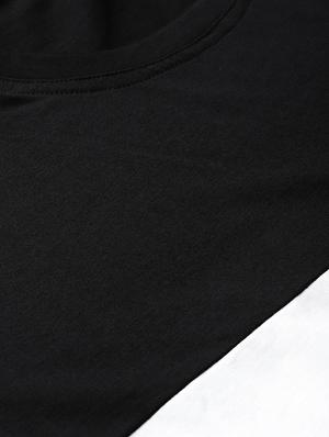 monochrome color block cut & sew t-shirt - 16602998 - Standard Image - 5