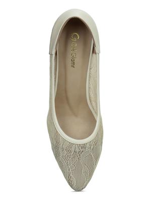 white slip on pumps - 16603018 - Standard Image - 5