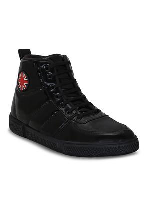 black patent leather lace up sneakers - 16603042 - Standard Image - 2
