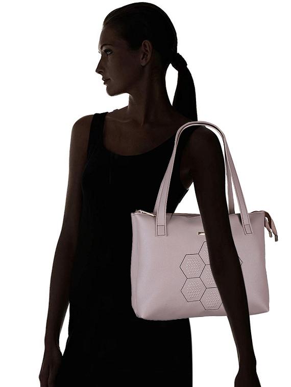 beige leatherette (pu) regular handbag - 16603484 - Zoom Image - 5