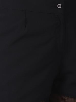 high rise solid shorts - 16603986 - Standard Image - 5