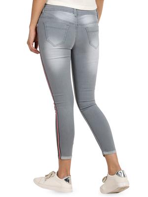 high rise button detail jean - 16604153 - Standard Image - 2
