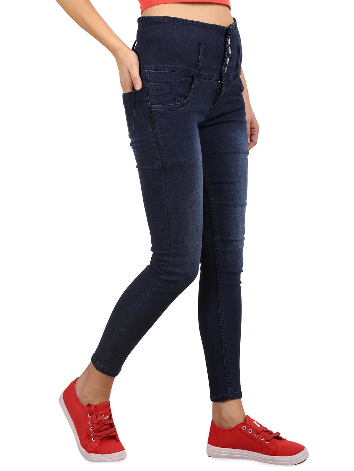 high rise stone washed jeans - 16604159 - Zoom Image - 2