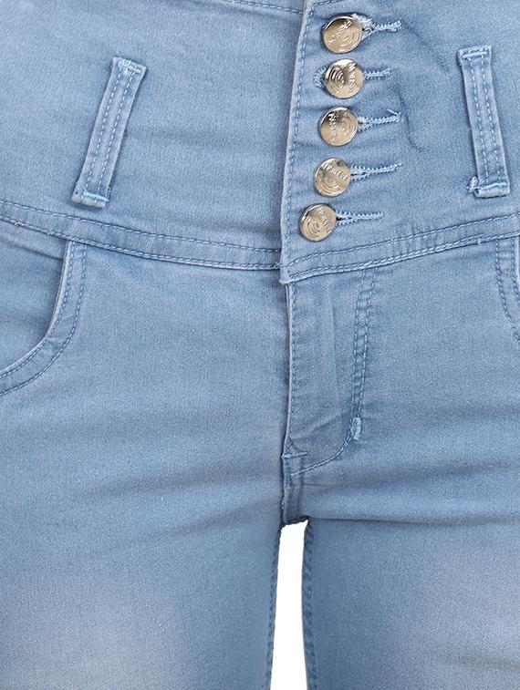 high rise stone washed jeans - 16604162 - Zoom Image - 5