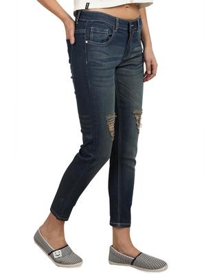 high rise distressed jeans - 16604173 - Standard Image - 2