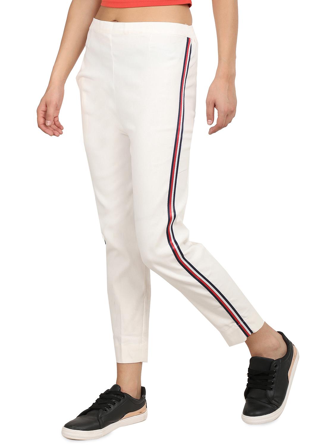 high rise side taped trouser - 16604400 - Zoom Image - 2
