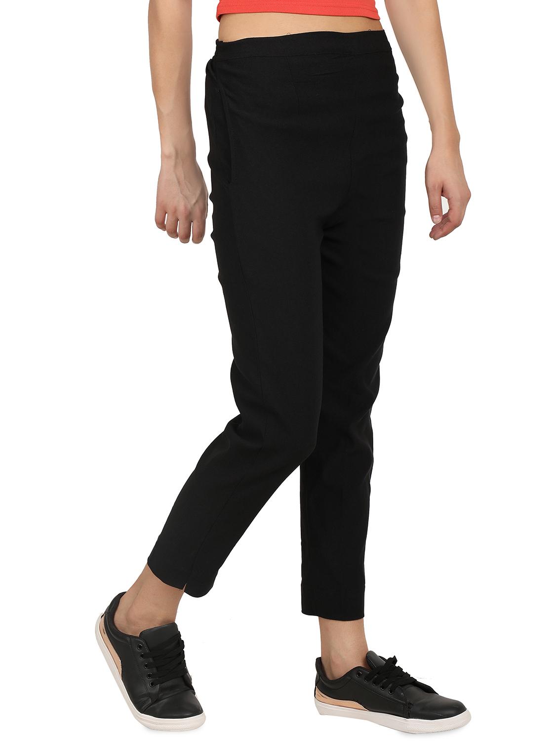 high rise solid trouser - 16604403 - Zoom Image - 2