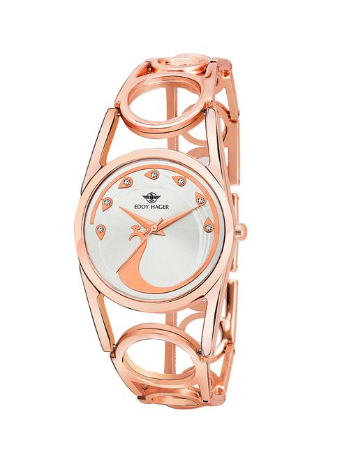 eddy hager round dial analog watch-(eh-414-gl) - 16604639 - Standard Image - 1