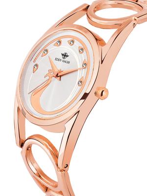 eddy hager round dial analog watch-(eh-414-gl) - 16604639 - Standard Image - 2