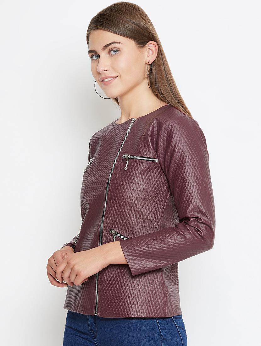 zipper detail long sleeved jacket - 16604902 - Zoom Image - 2