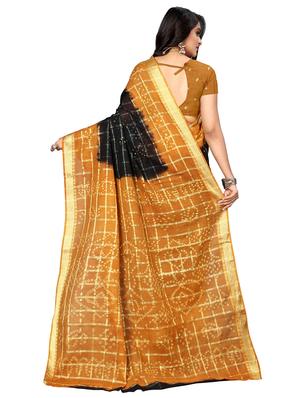 bandhani printed saree with blouse - 16605246 - Standard Image - 2