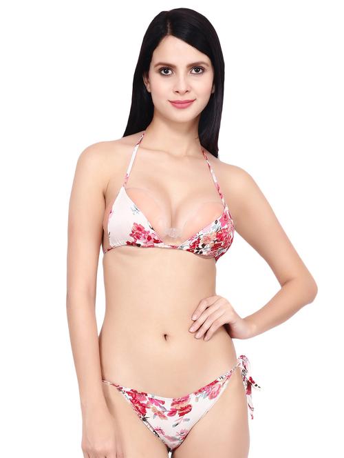 tie knot detail floral bikini - 16605687 - Standard Image - 1