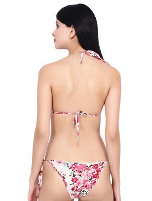 tie knot detail floral bikini - 16605687 - Standard Image - 2