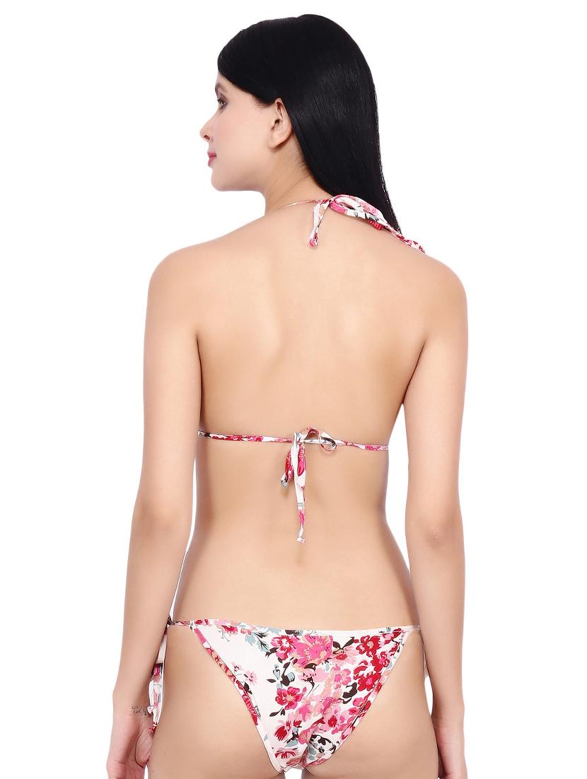 tie knot detail floral bikini - 16605687 - Zoom Image - 2