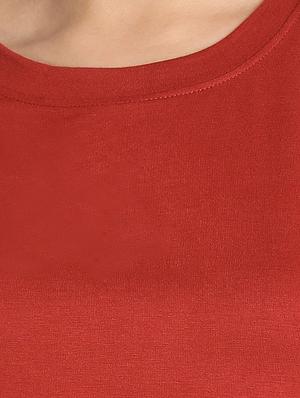 round neck solid tee - 16606063 - Standard Image - 5