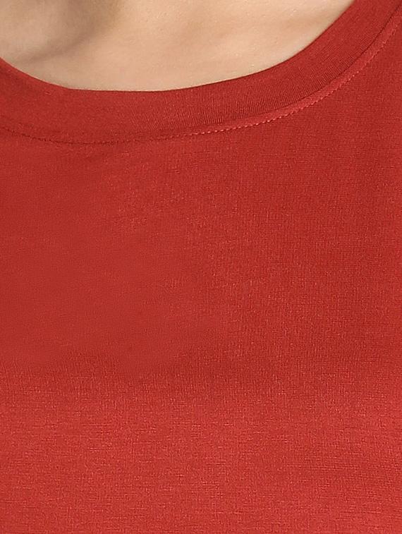 round neck solid tee - 16606063 - Zoom Image - 5