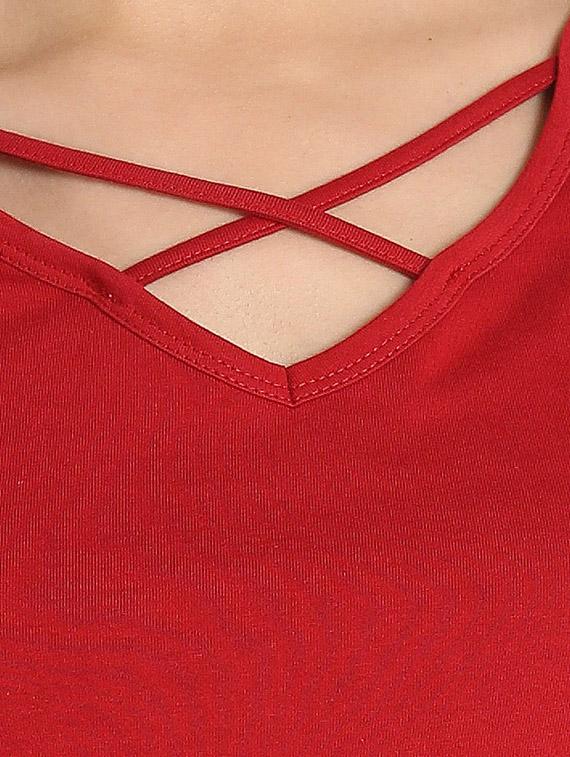 round neck solid tee - 16606067 - Zoom Image - 5