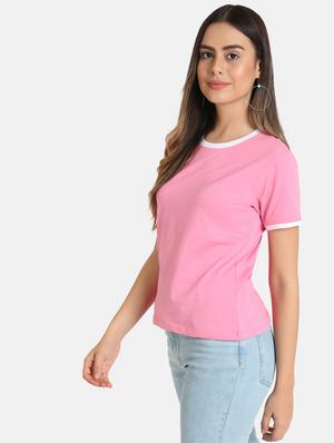 round neck solid tee - 16606075 - Standard Image - 2