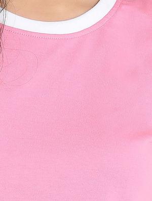 round neck solid tee - 16606075 - Standard Image - 5