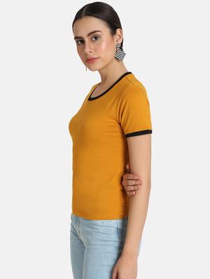 round neck solid tee - 16606076 - Standard Image - 2