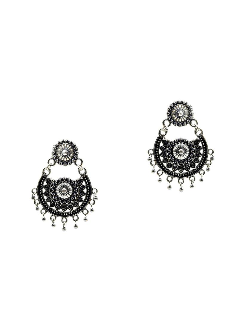 silver plated drop earring - 16607360 - Zoom Image - 2