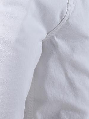 white solid denim short - 16607931 - Standard Image - 5