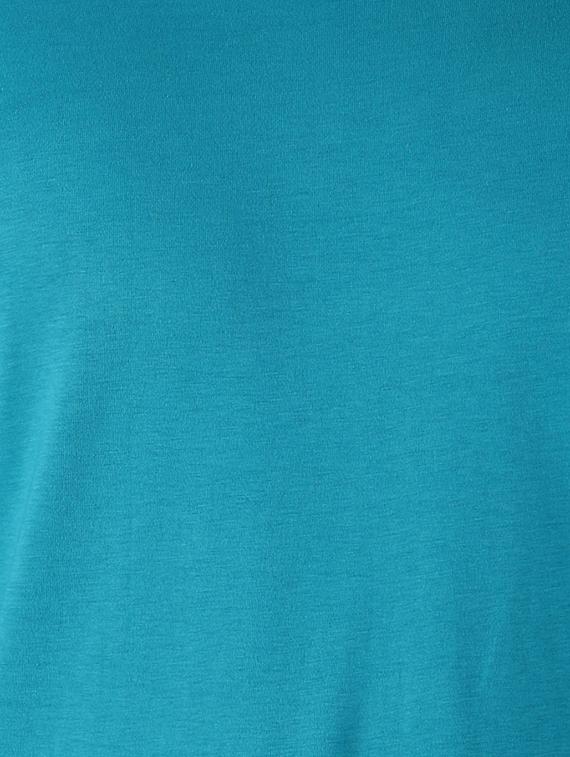 blue solid t-shirt - 16608355 - Zoom Image - 5