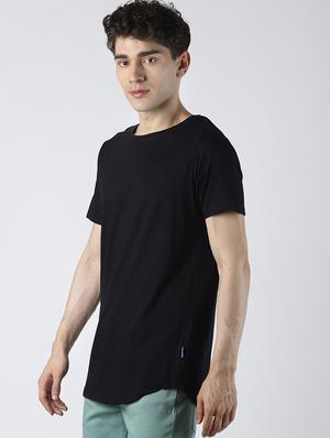 black solid t-shirt - 16608360 - Standard Image - 2