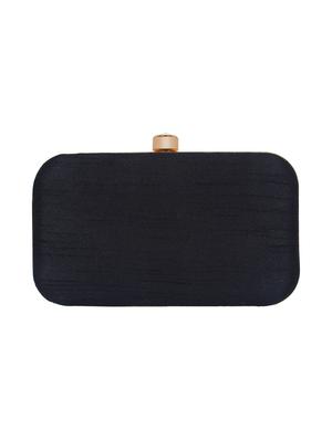 black faux silk box clutch - 16608485 - Standard Image - 2