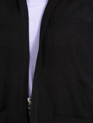 hooded neck pocket patch cardigan - 16608694 - Standard Image - 5