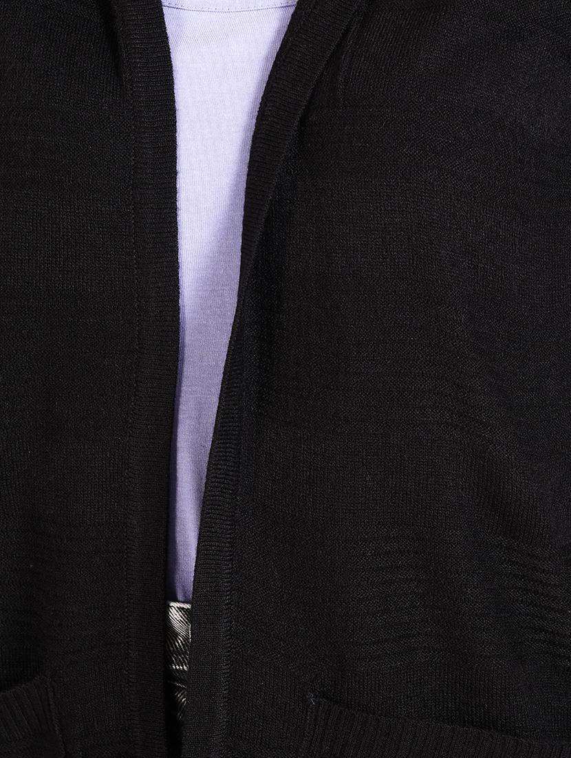 hooded neck pocket patch cardigan - 16608694 - Zoom Image - 5