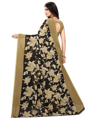 floral printed saree with blouse - 16610943 - Standard Image - 2