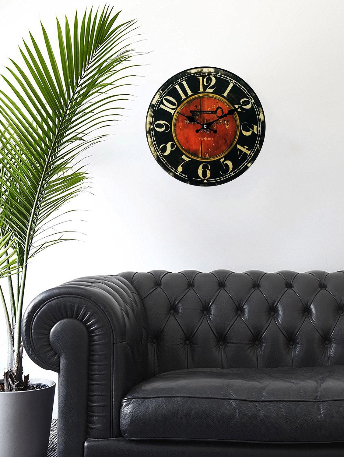 toughened glass frame wall clock - 16611089 - Zoom Image - 2