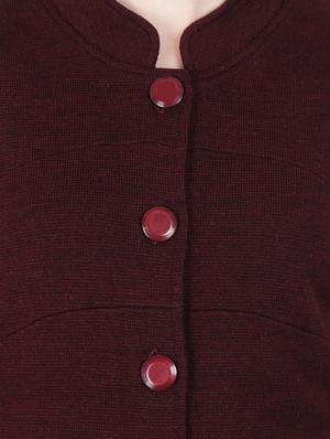 pocket detail long sleeved wool cardigan - 16611334 - Standard Image - 5