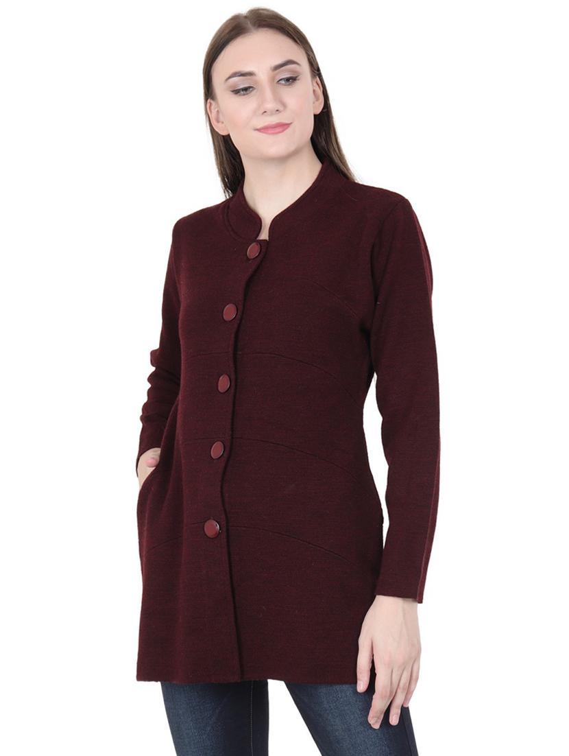 pocket detail long sleeved wool cardigan - 16611334 - Zoom Image - 2