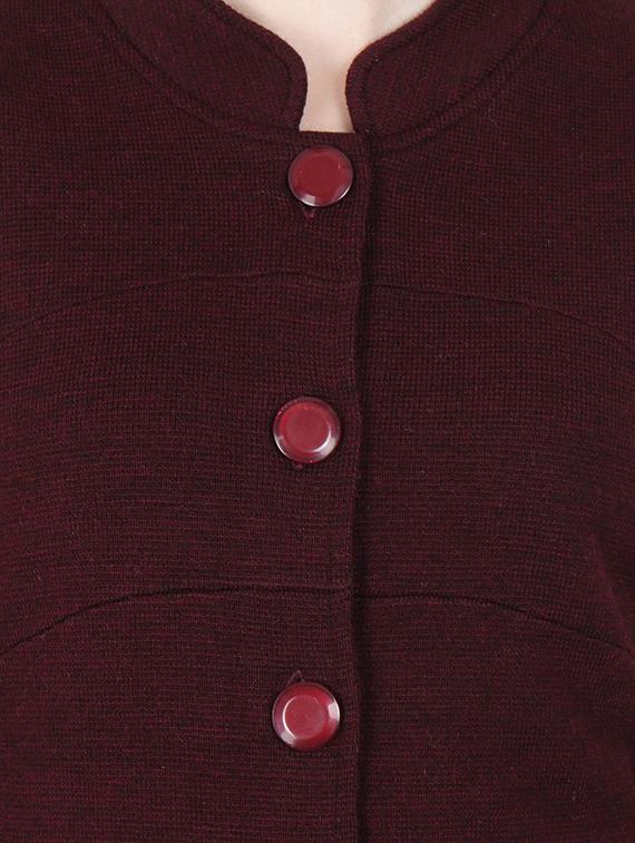 pocket detail long sleeved wool cardigan - 16611334 - Zoom Image - 5