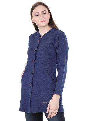 pocket detail long sleeved wool cardigan - 16611338 - Standard Image - 2