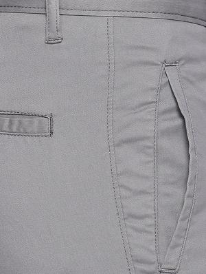 grey solid chinos - 16611392 - Standard Image - 5