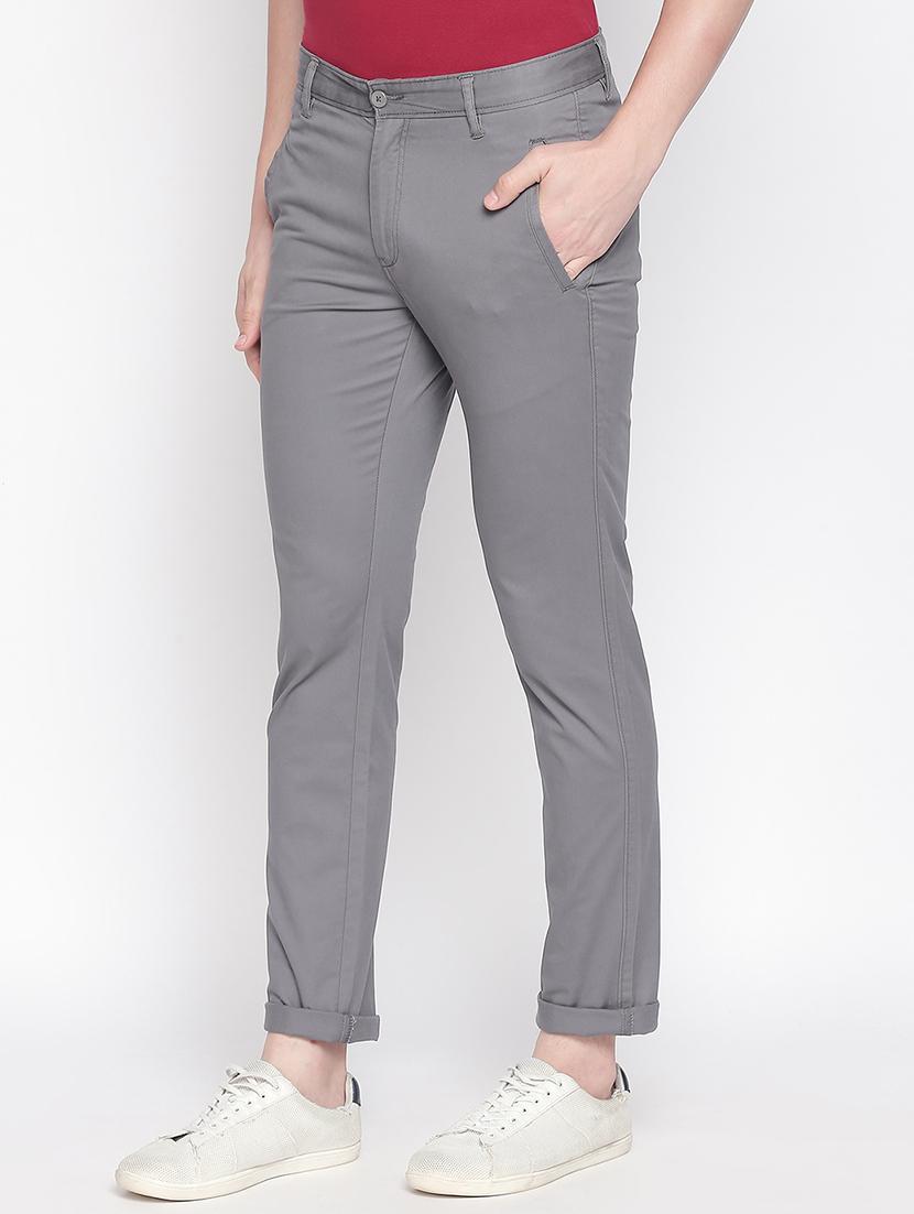 grey solid chinos - 16611392 - Zoom Image - 2