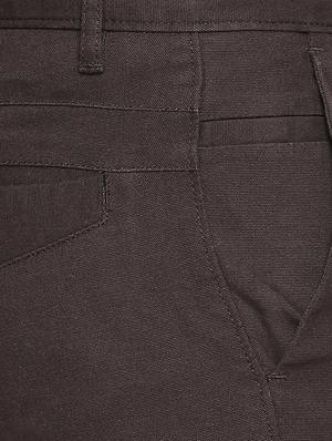 brown solid chinos - 16611394 - Standard Image - 5