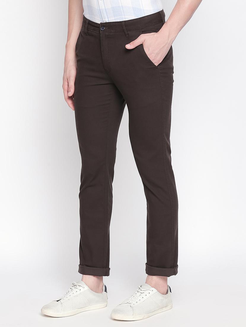 brown solid chinos - 16611394 - Zoom Image - 2