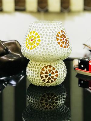 multicolour mosaic glass table lamp - 16611698 - Standard Image - 2
